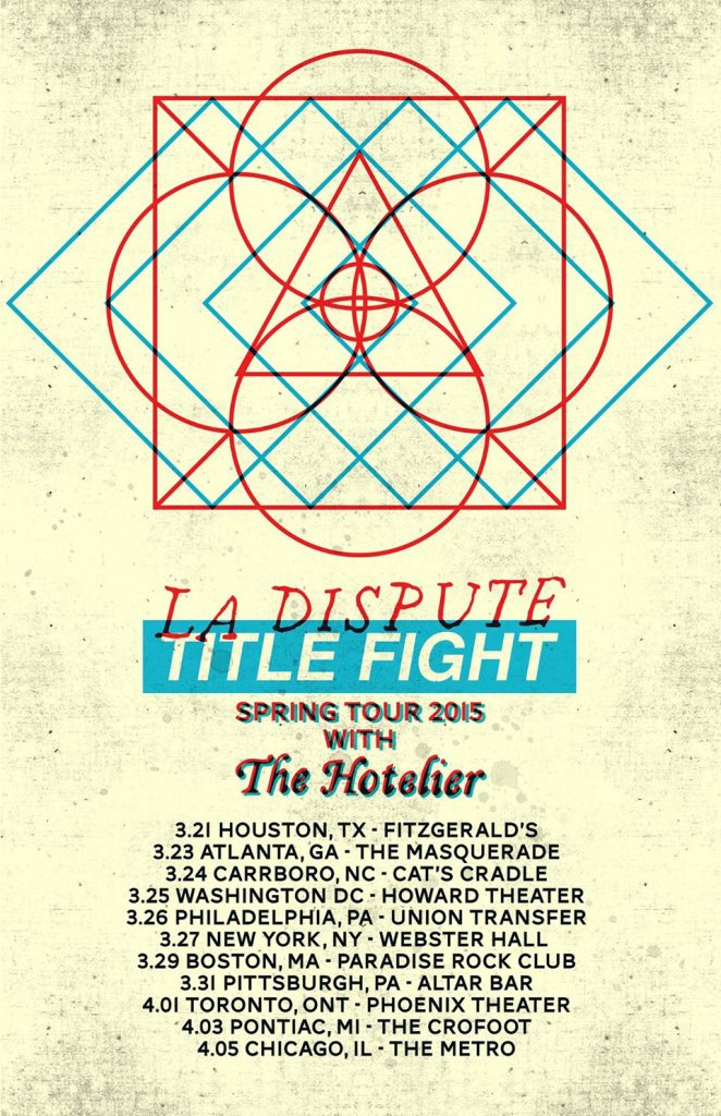 la dispute tour flyer